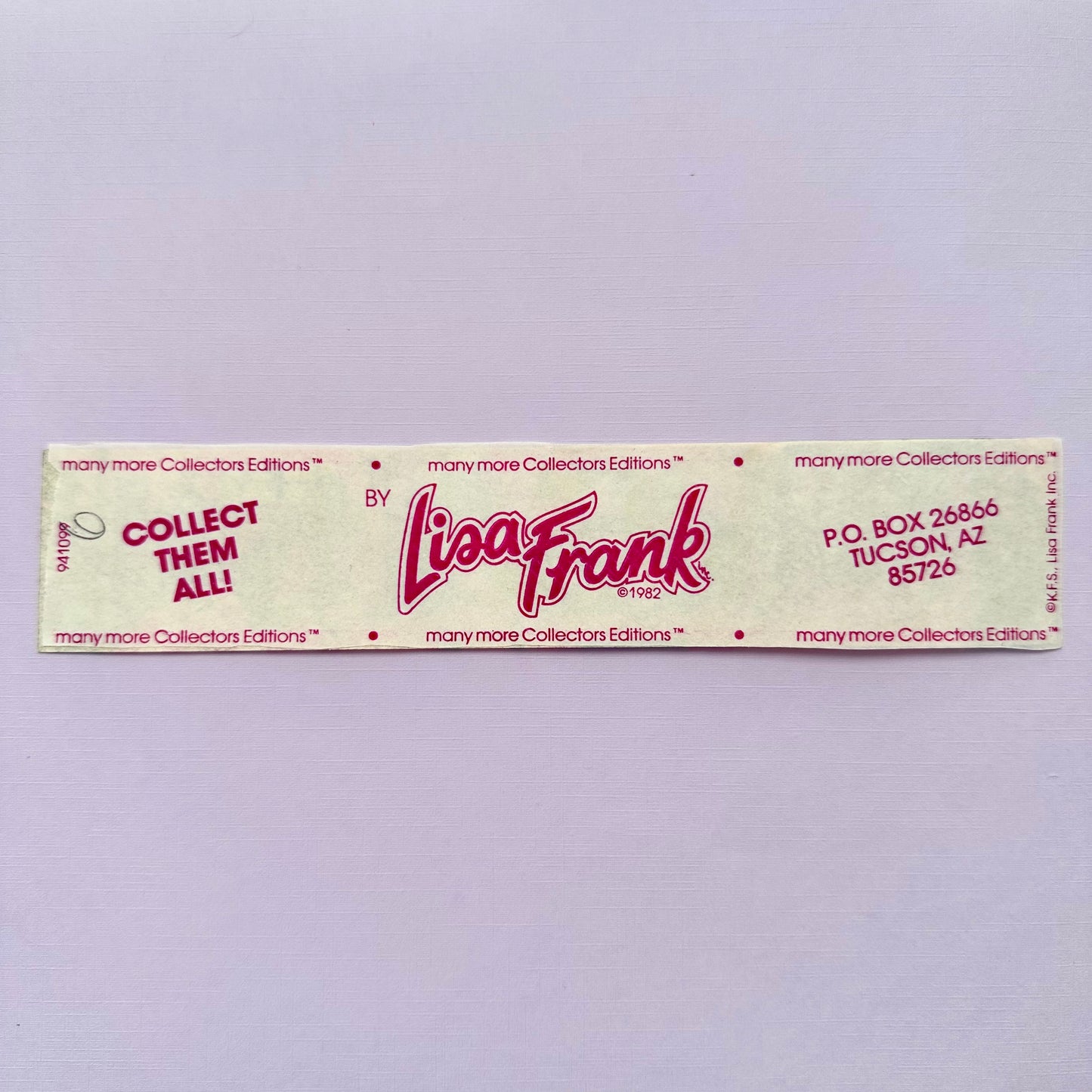 1982 Lisa Frank Betty Boop Sticker