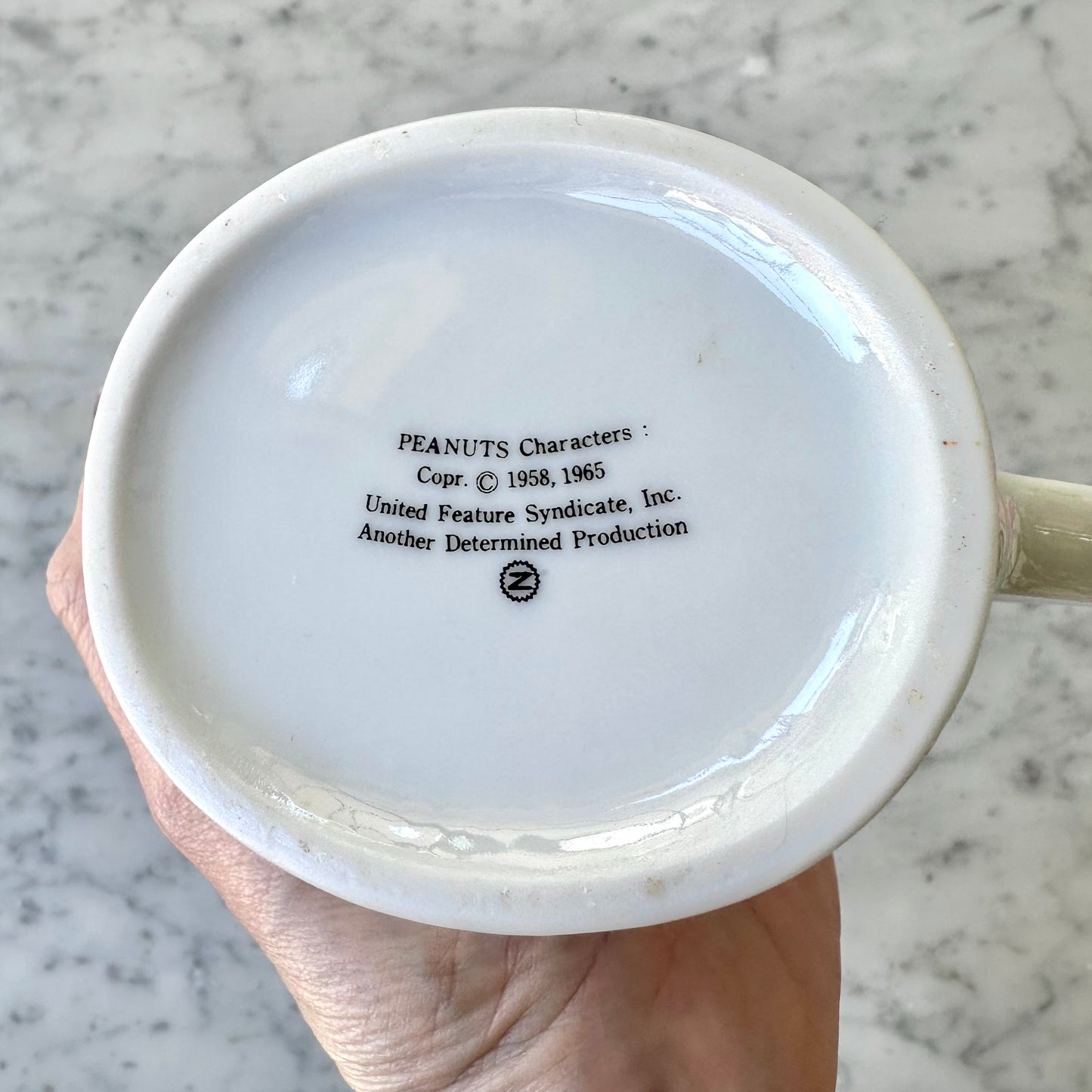 1965 Snoopy Watering Can Flower Pot
