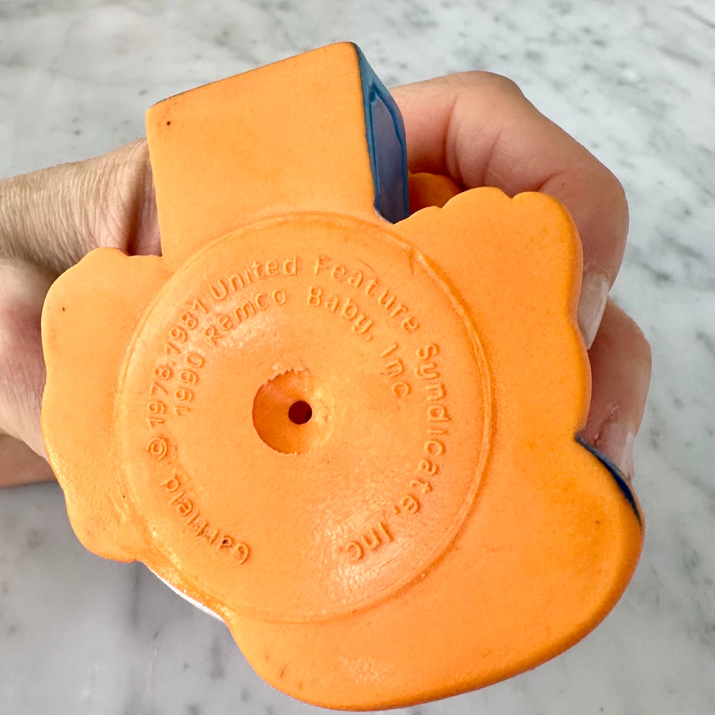 1990 Garfield Baby Squeaky Toy