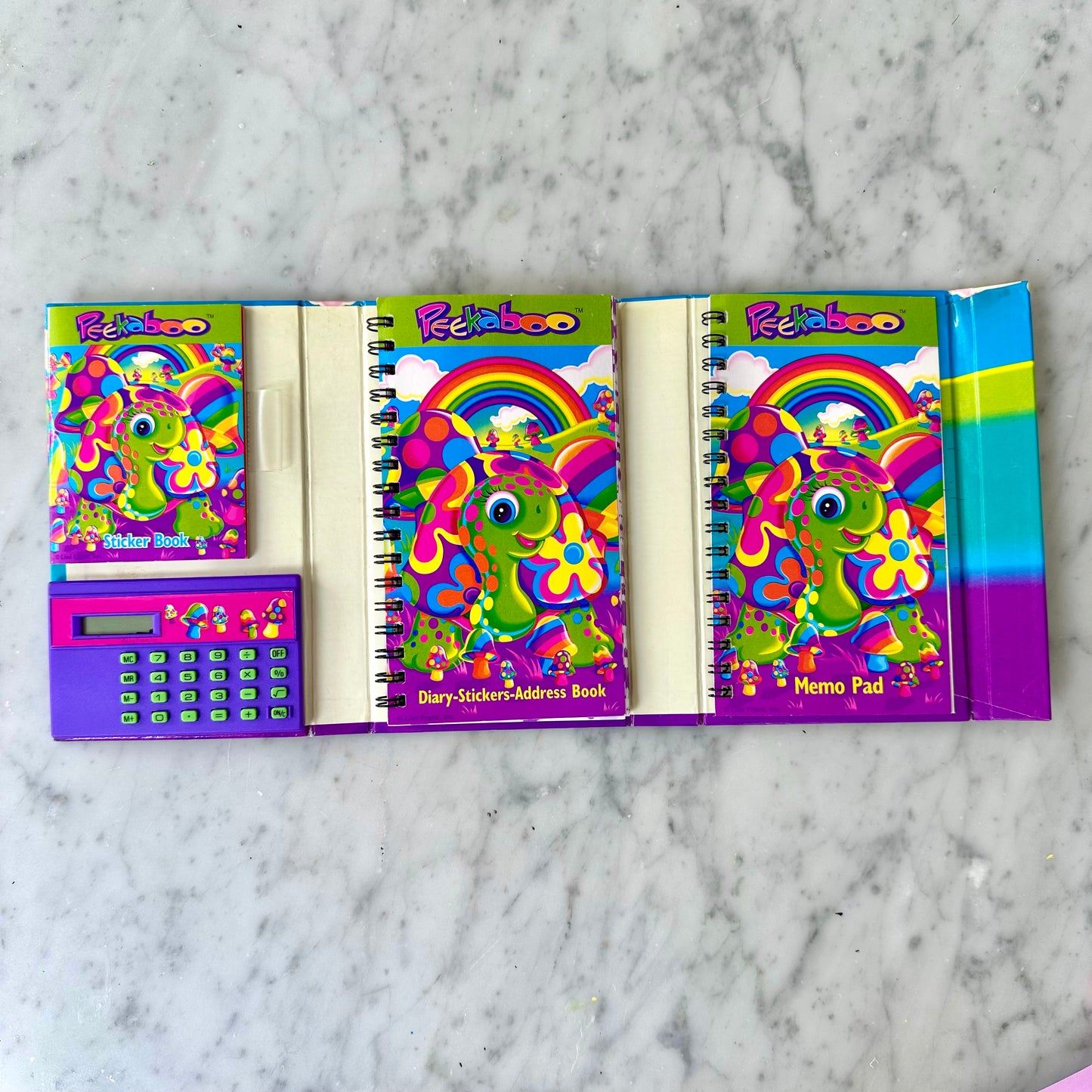 Vintage Lisa Frank Peekaboo Turtle Planner