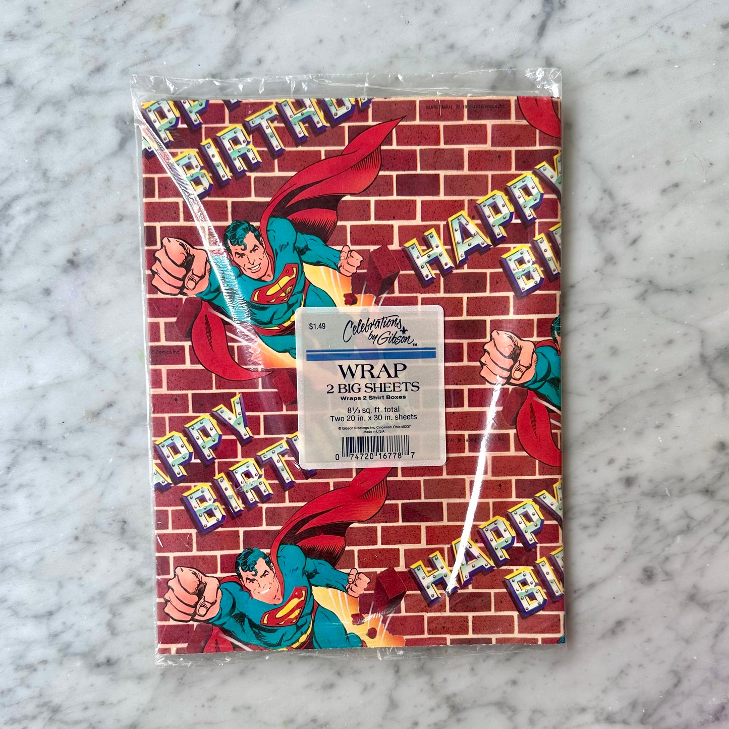 Vintage Superman Wrapping Sheets