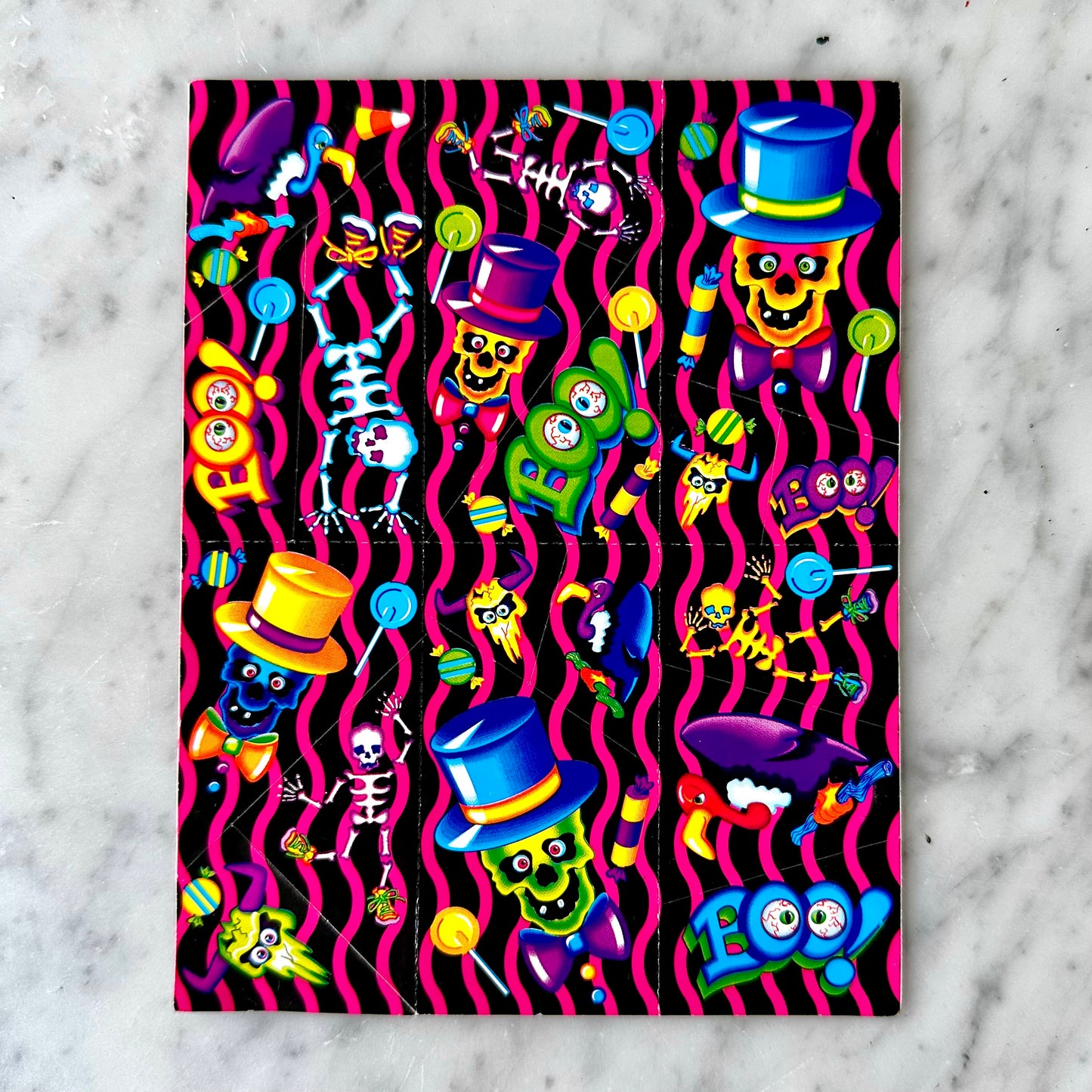 90’s Lisa Frank Halloween Sticker Sheet