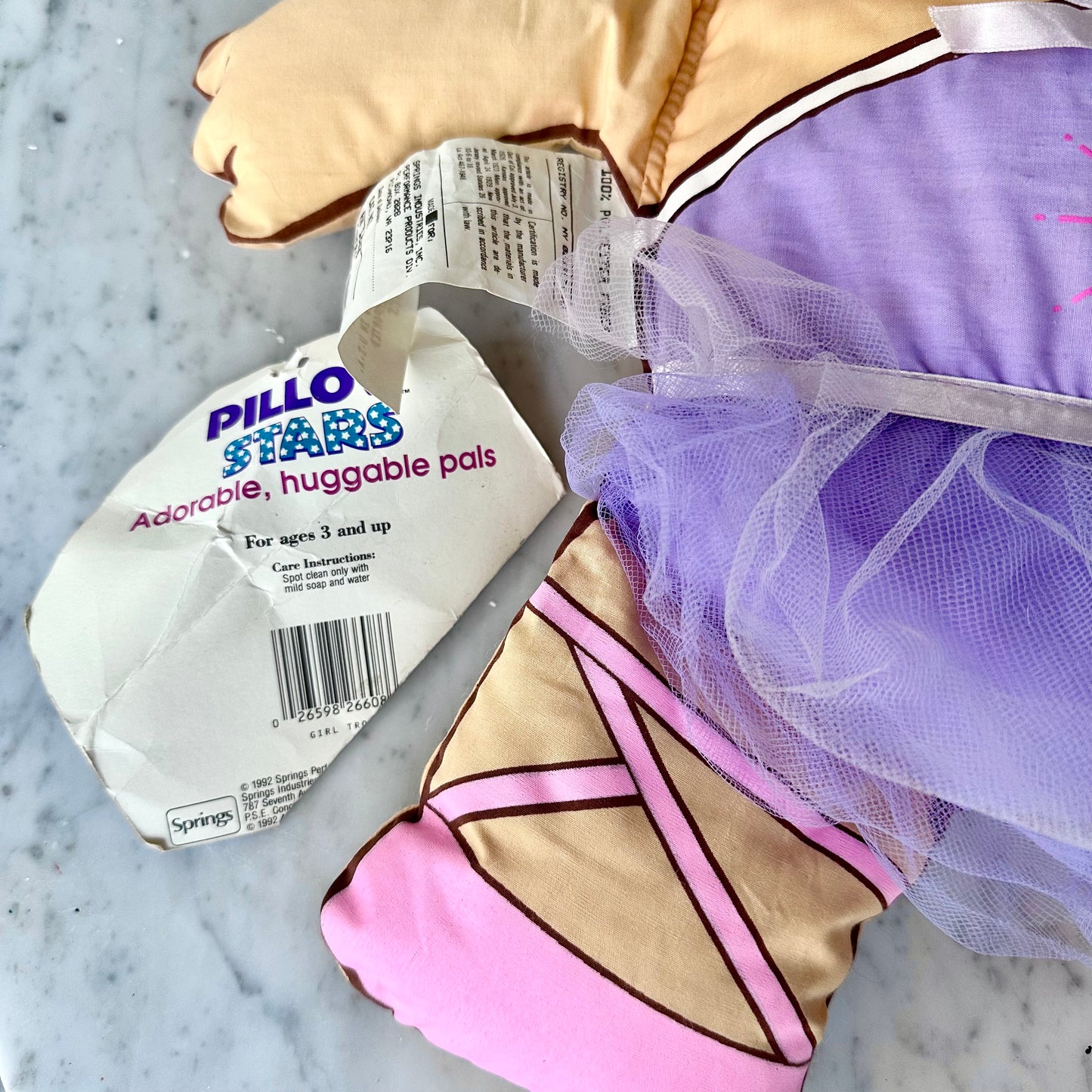 1992 Ballerina Treasure Troll Pillow