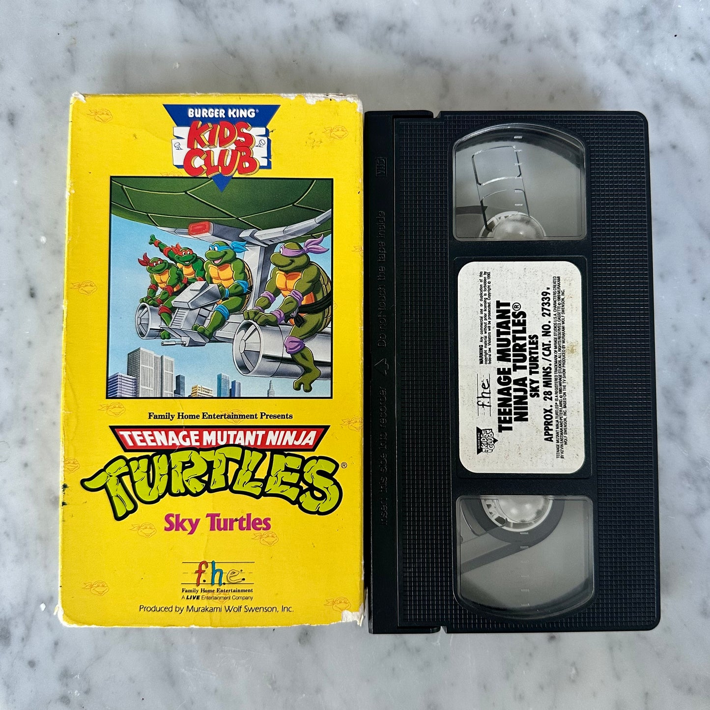 1990 Teenage Mutant Ninja Turtles “Sky Turtles” VHS