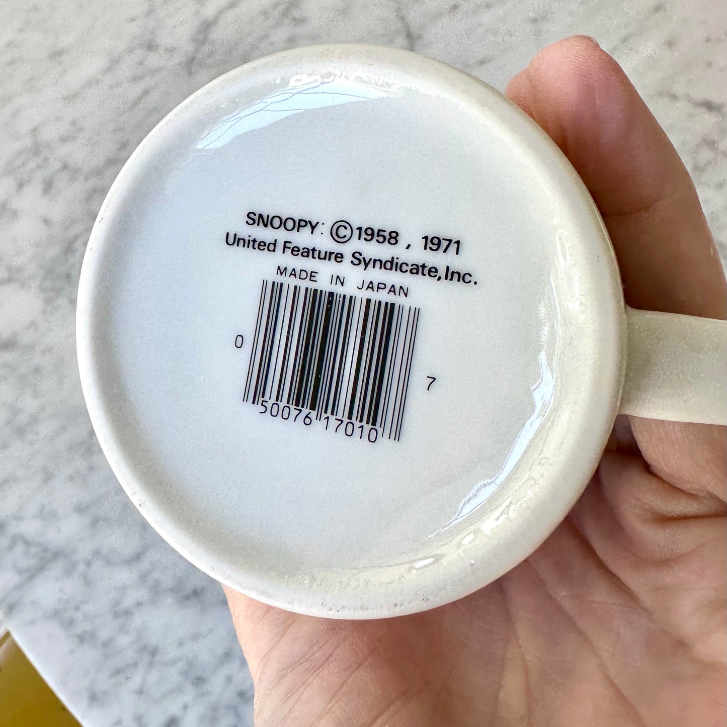 1971 Snoopy Joe Cool Coffee Mug
