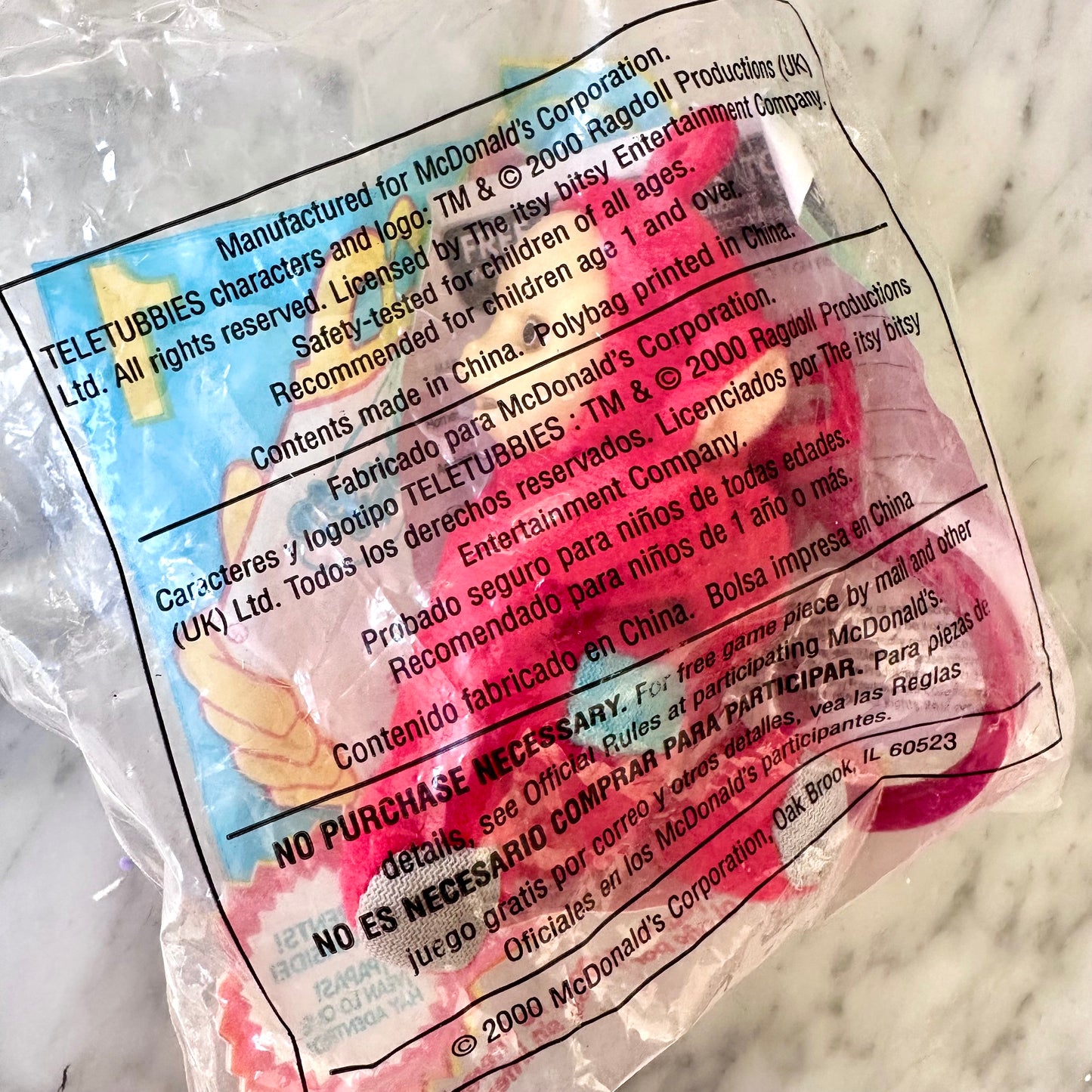 2000 Happy Meal Teletubbies “Po” Plush Clip