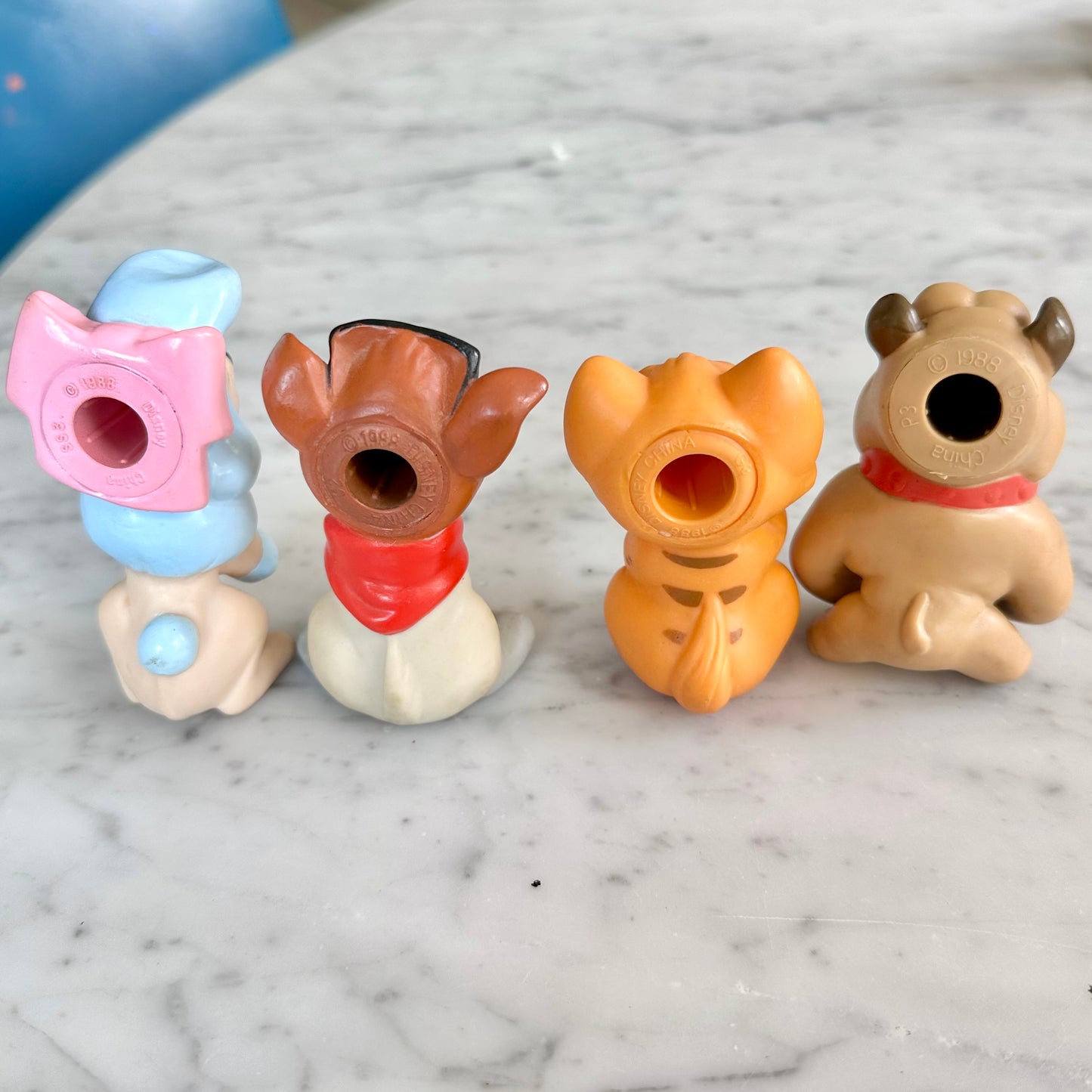 1988 McDonald’s Oliver and Company Finger Puppets Set of 4