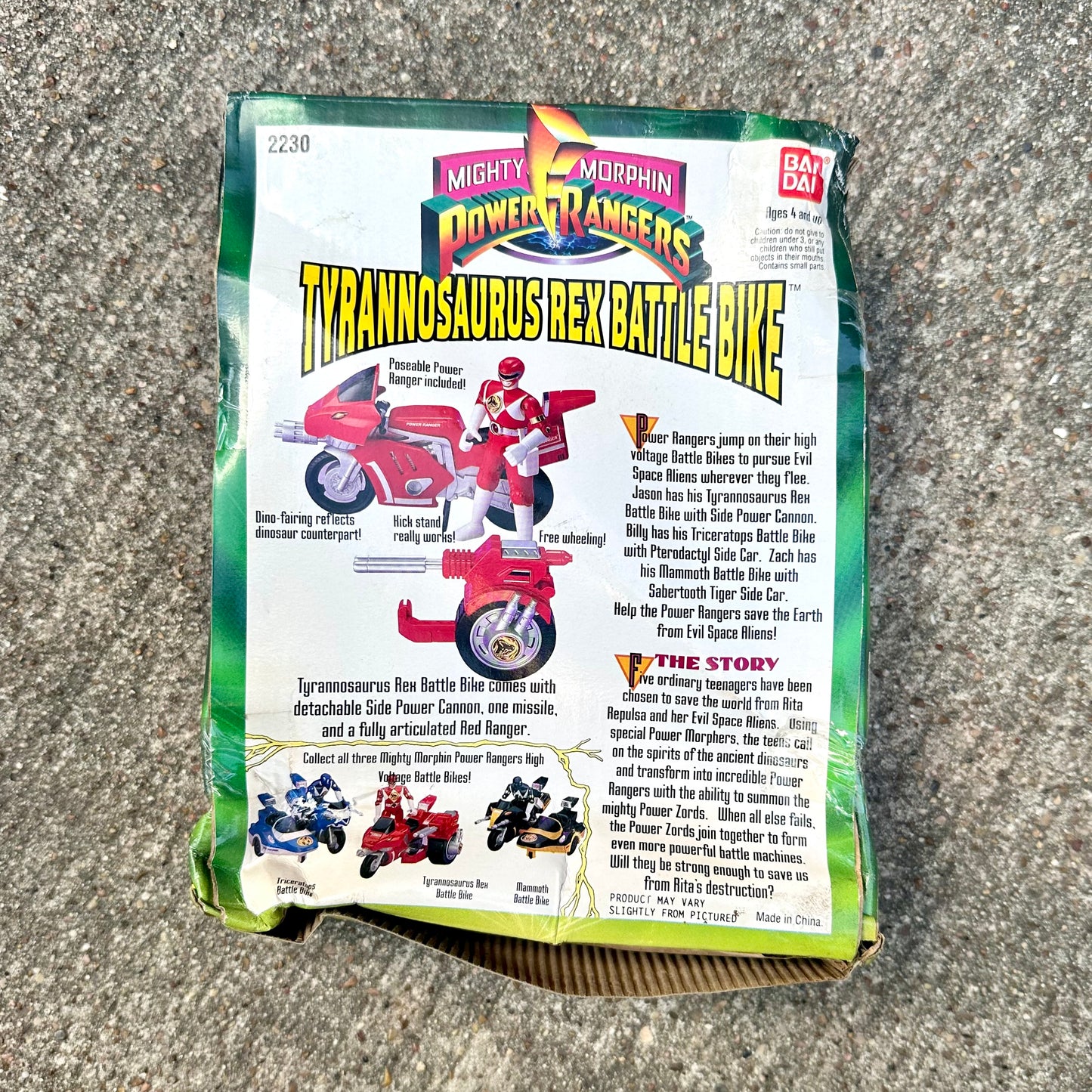 1993 Power Rangers Tyrannosaurus Rex Battle Bike