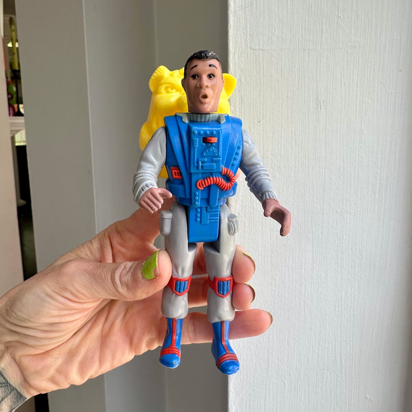 1988 The Real Ghostbusters Winston Zeddemore Screaming Heroes Action Figure