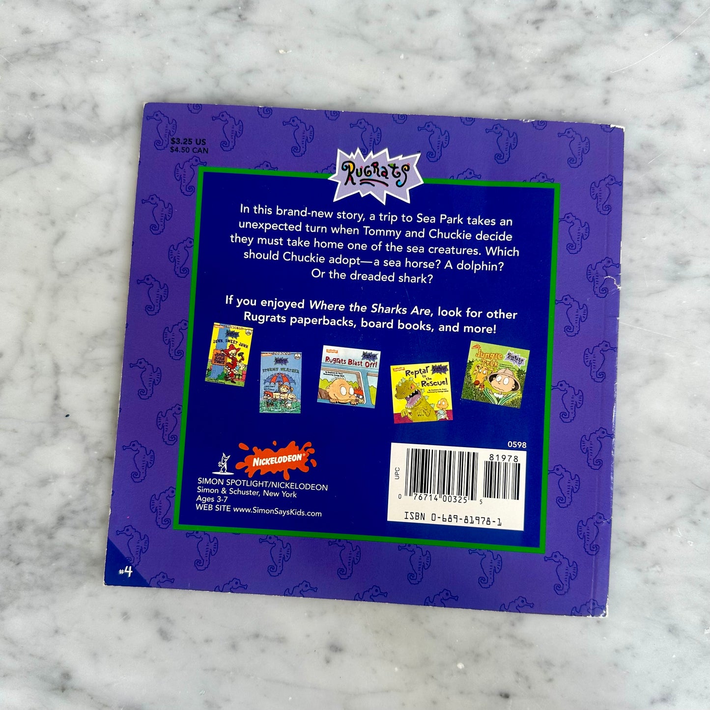 1990’s Rugrats “Where the Sharks Are” Book