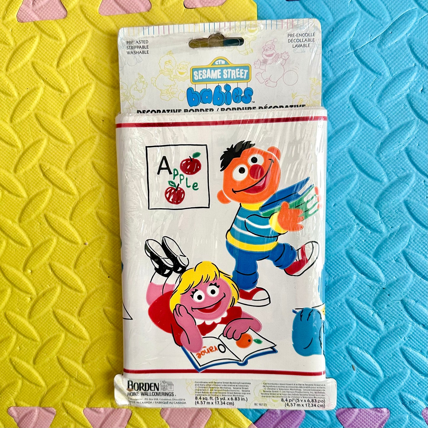 Vintage Sesame Street Babies Wall Border