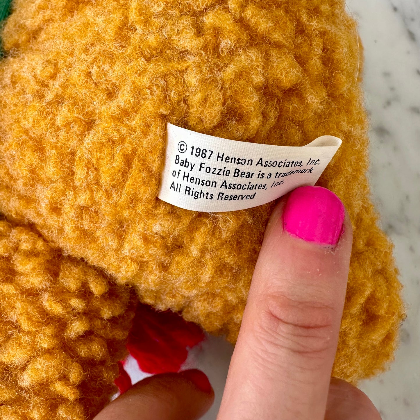 1987 McDonald’s Holiday Fozzie Bear Plush