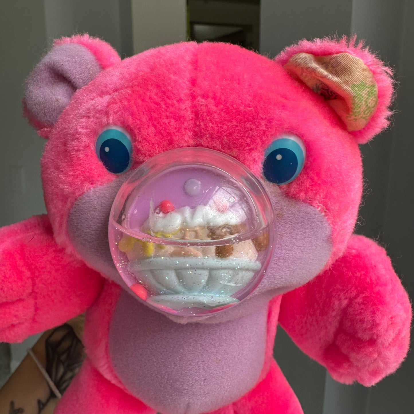 1987 Sundae Nosy Bear Plush