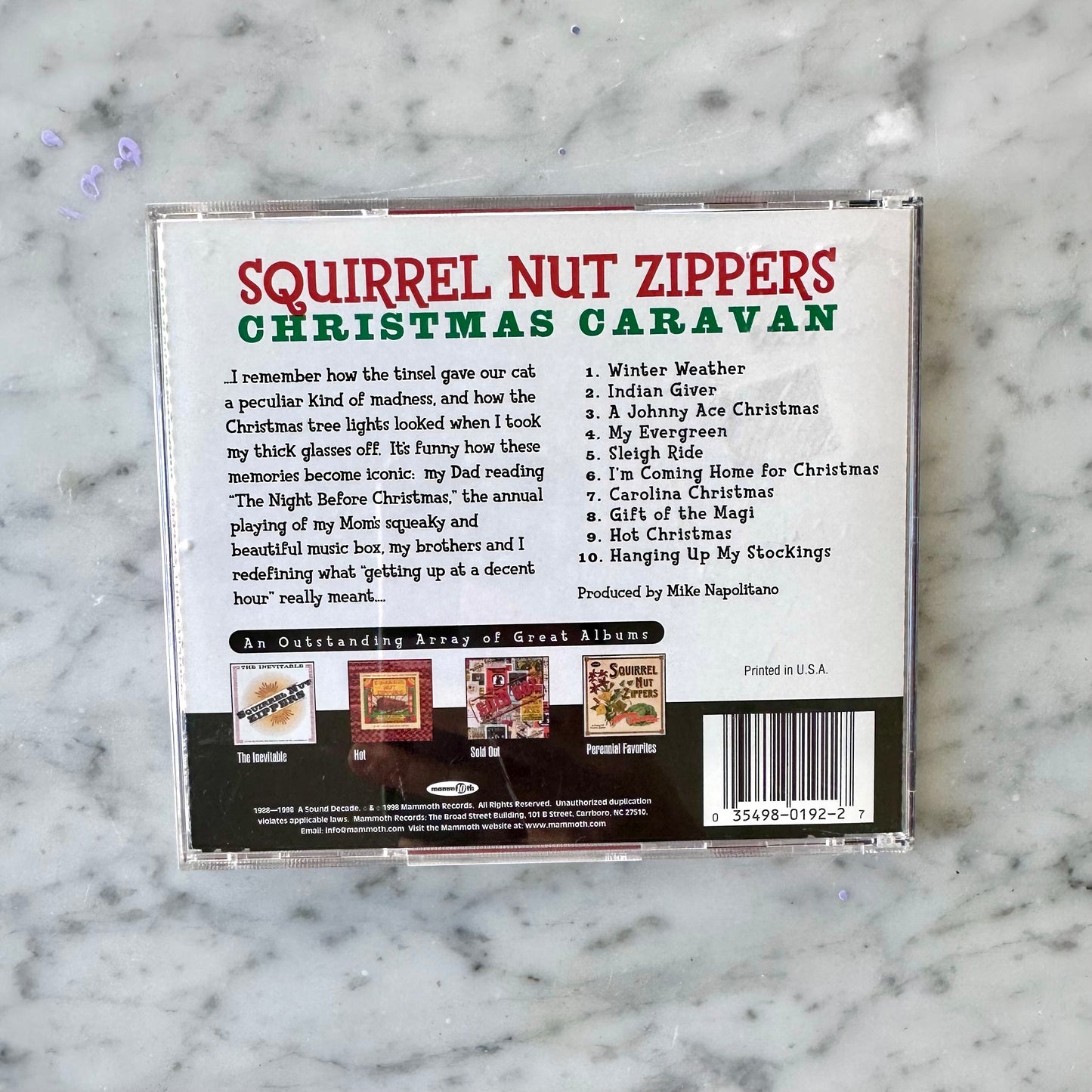 1998 Squirrel Nut Zippers “Christmas Caravan” CD