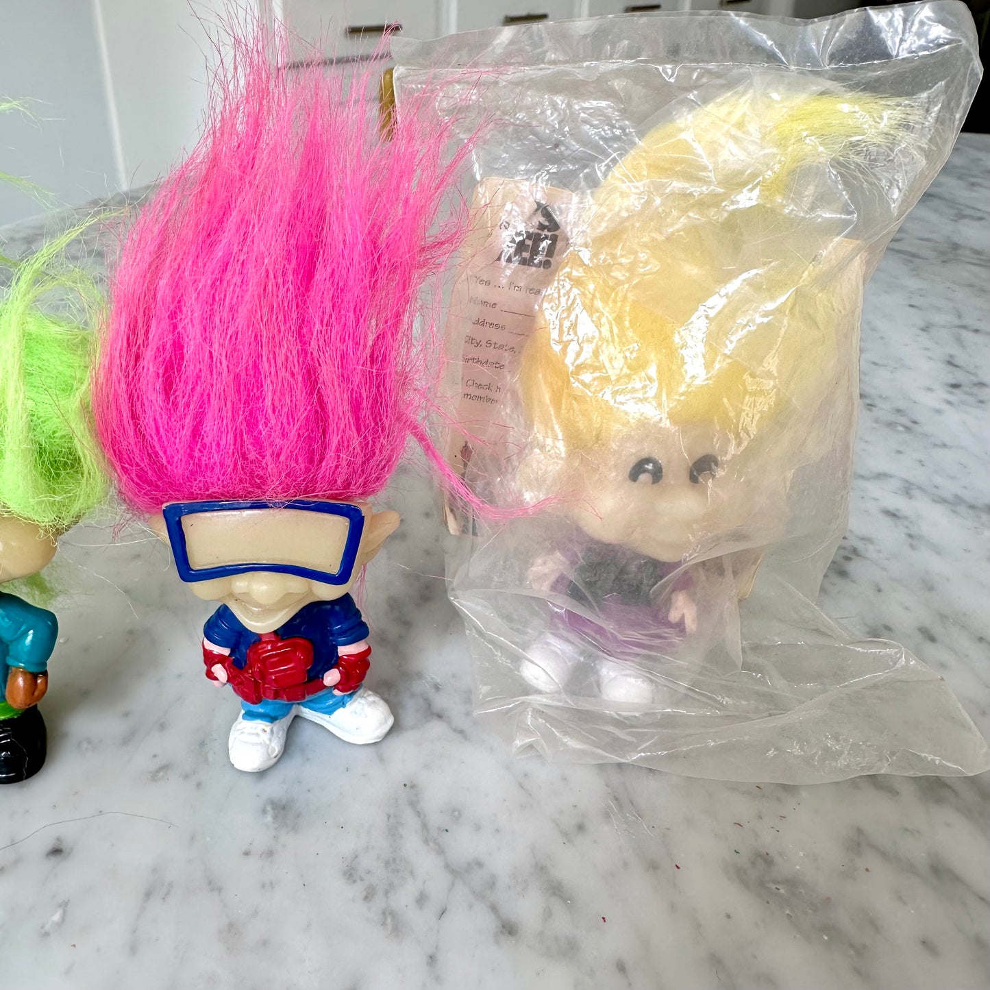 1993 BK Glow In the Dark Troll Dolls -Complete Set