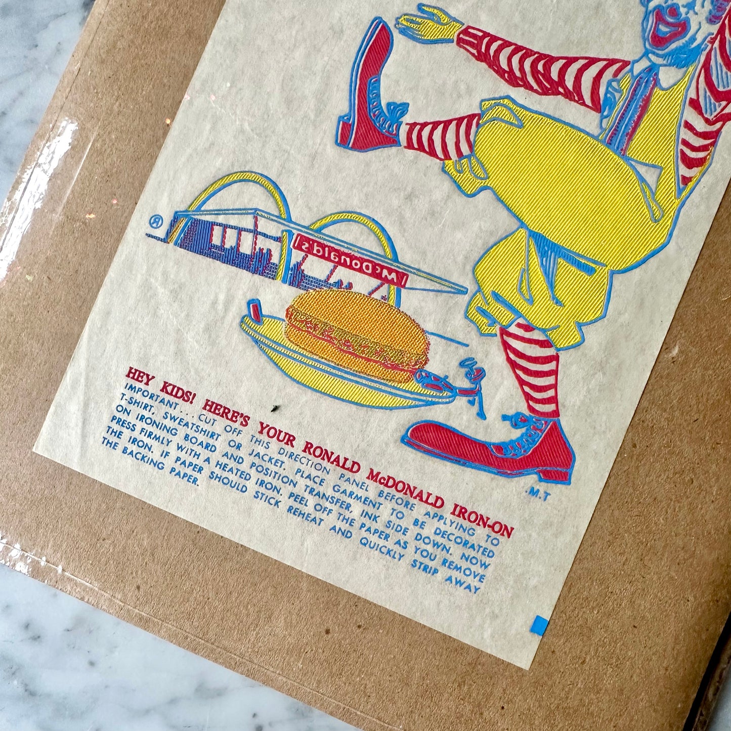 1960’s Ronald McDonald Iron On