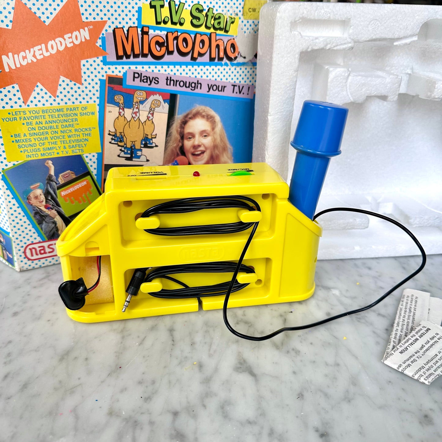 1989 Nickelodeon T.V. Star Microphone * Damaged*