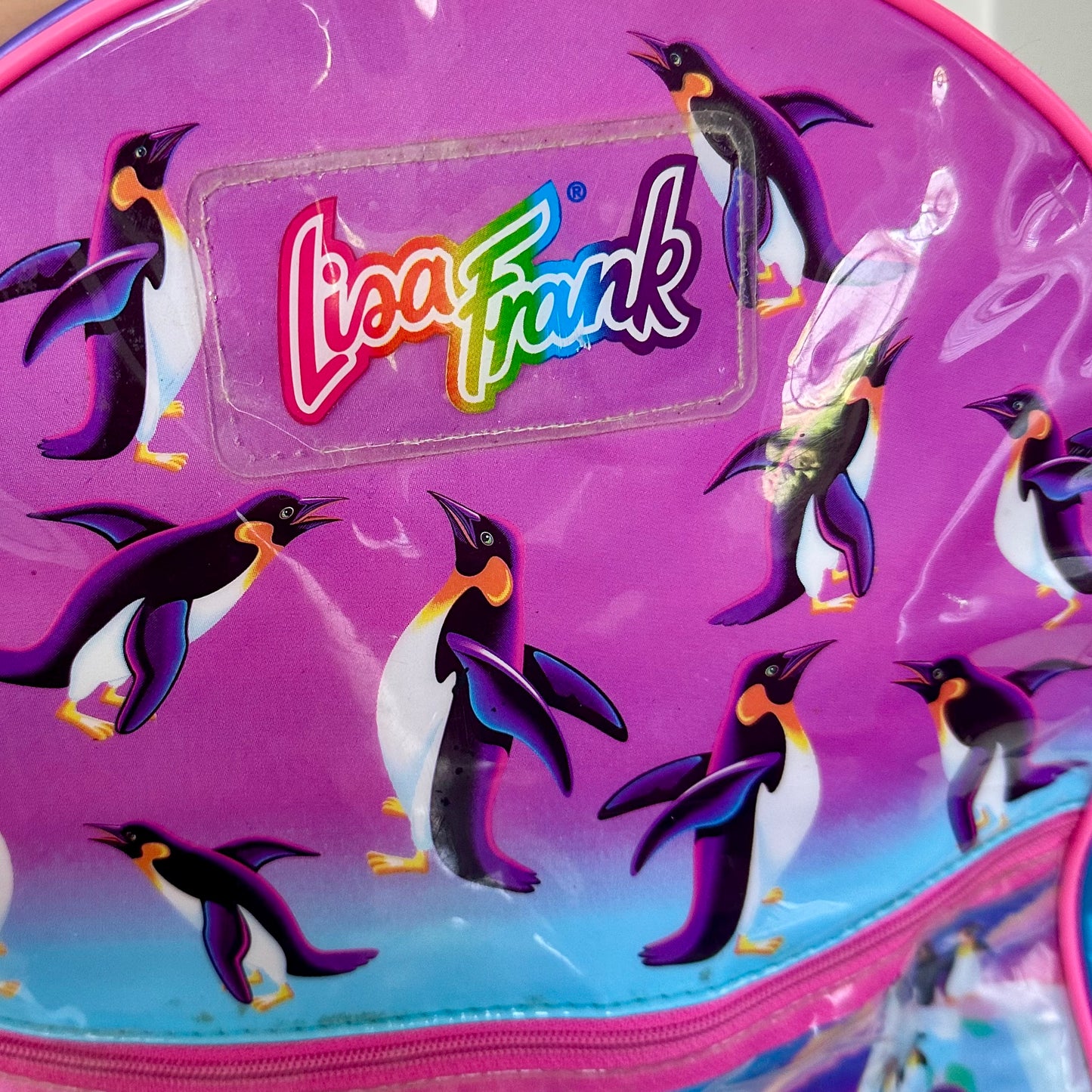 1990’s Lisa Frank Hugging Penguins Backpack