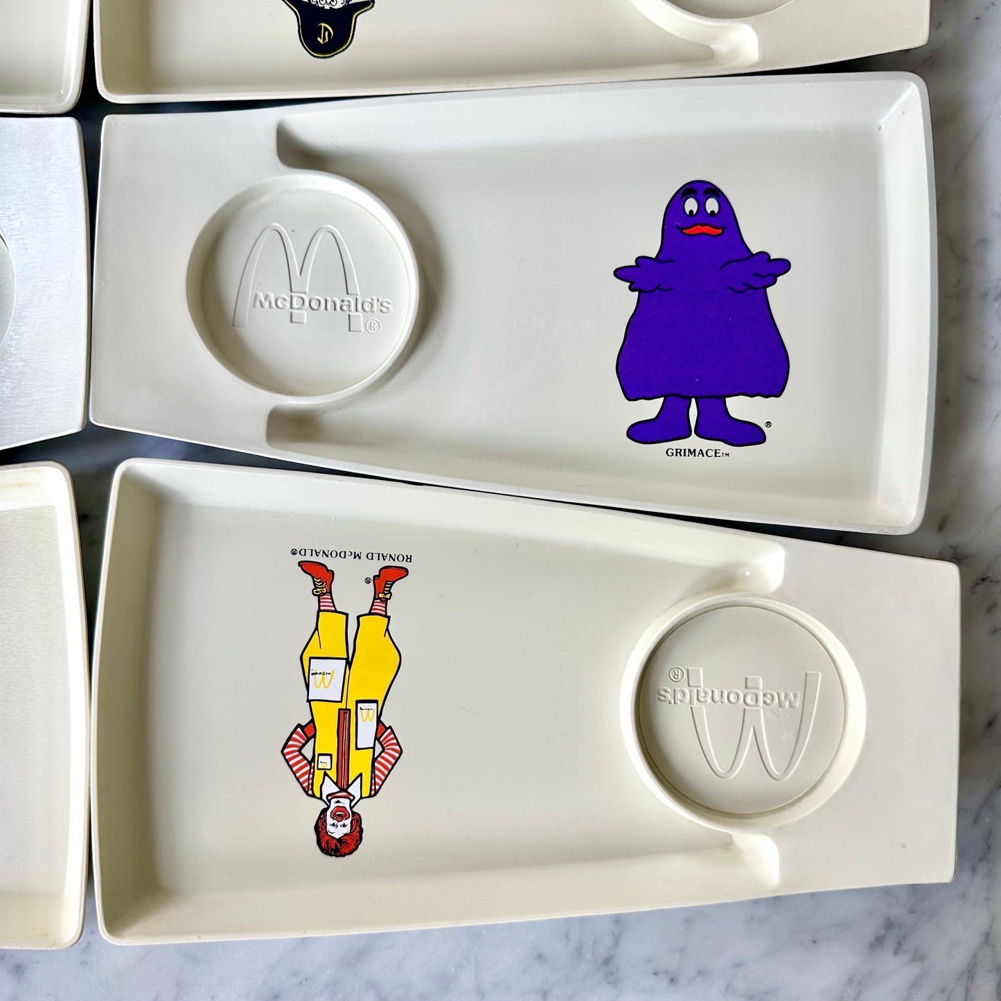 1970’s McDonald’s Happy Meal Kid Trays, Set of 6