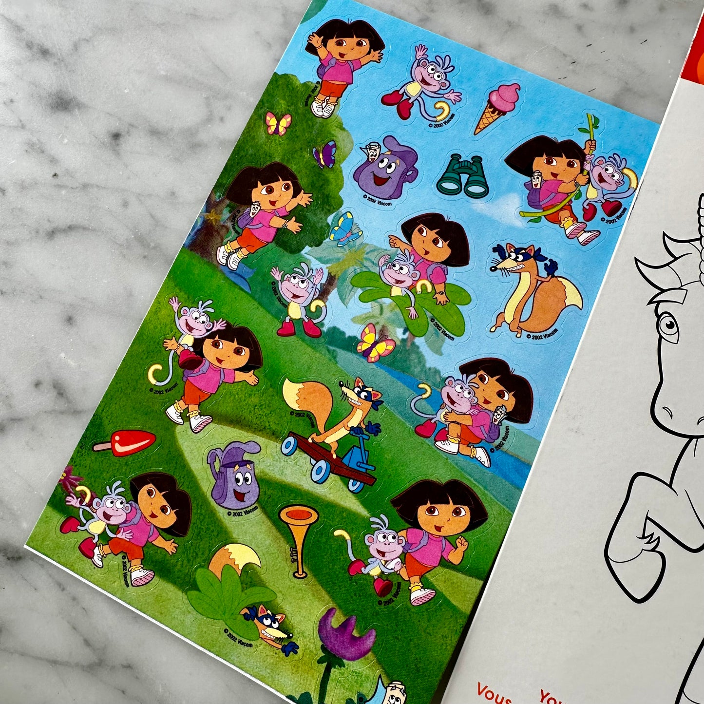 2002 Sandylion Dora the Explorer Stickers