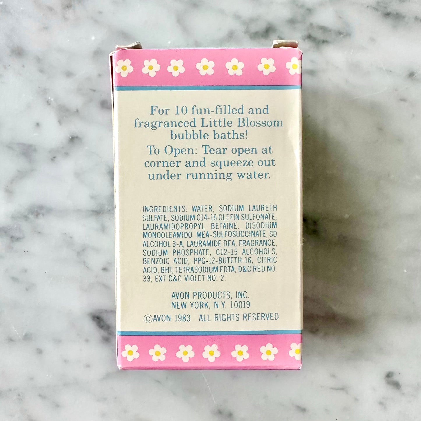 1984 Little Blossom Bubble Bath Packets New In Box