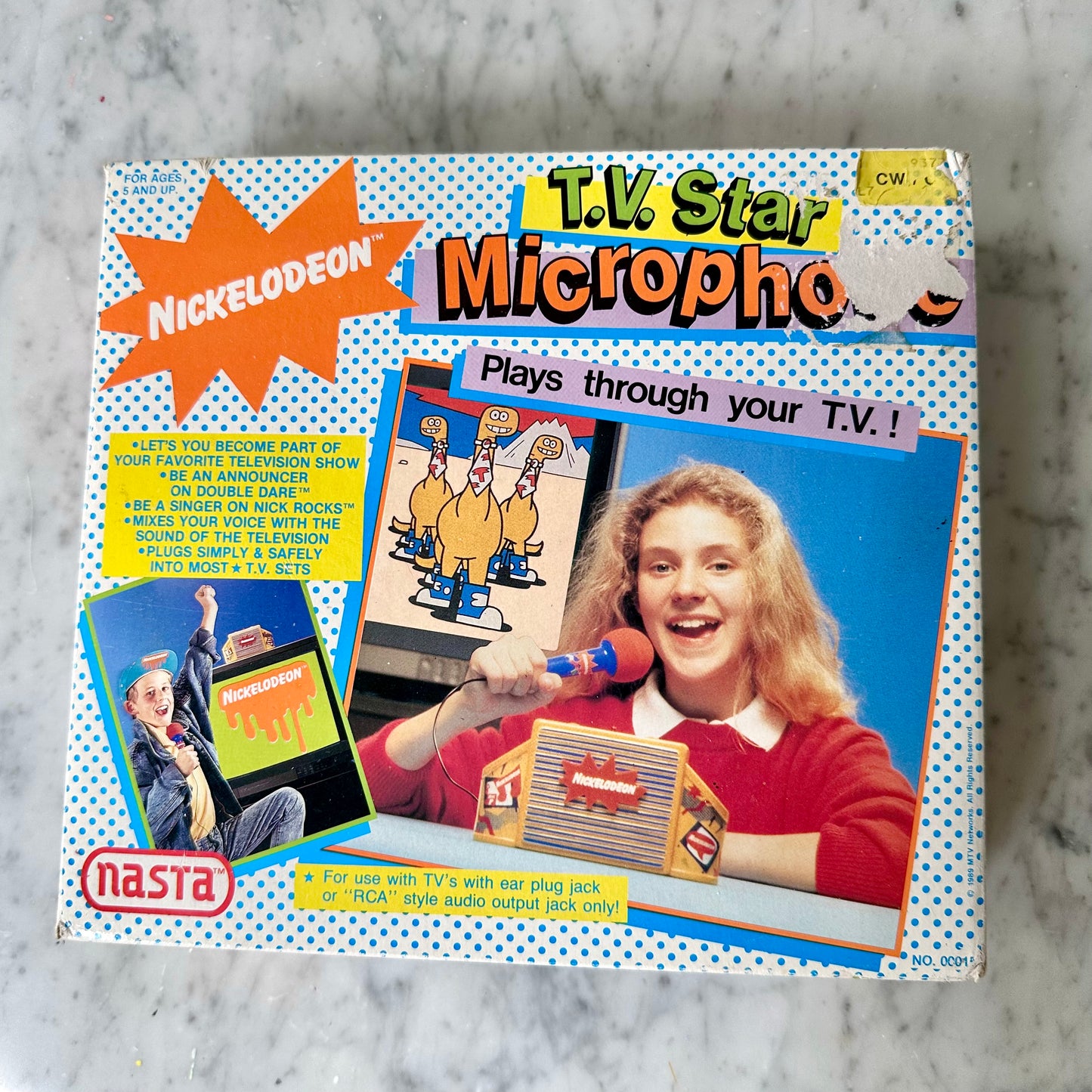 1989 Nickelodeon T.V. Star Microphone * Damaged*