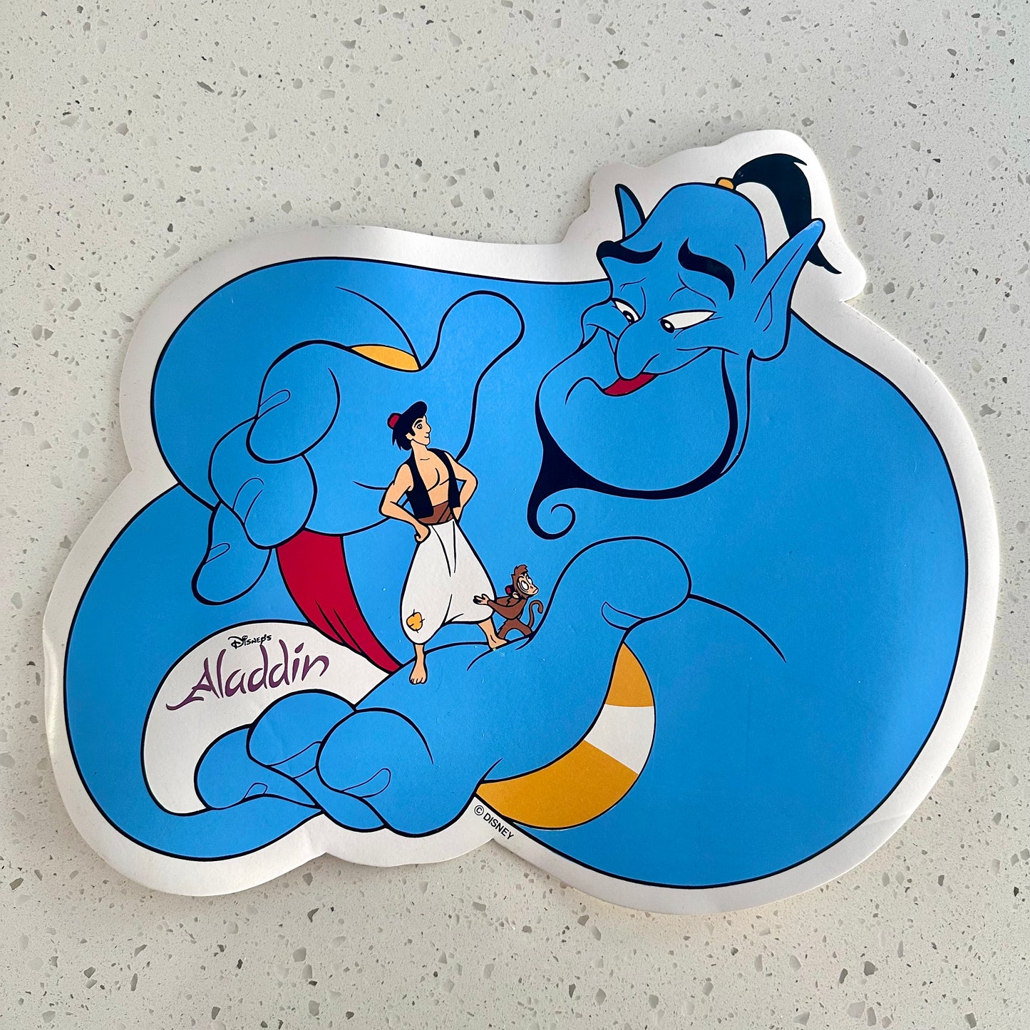 1992 Disney’s Aladdin Vinyl Placemat