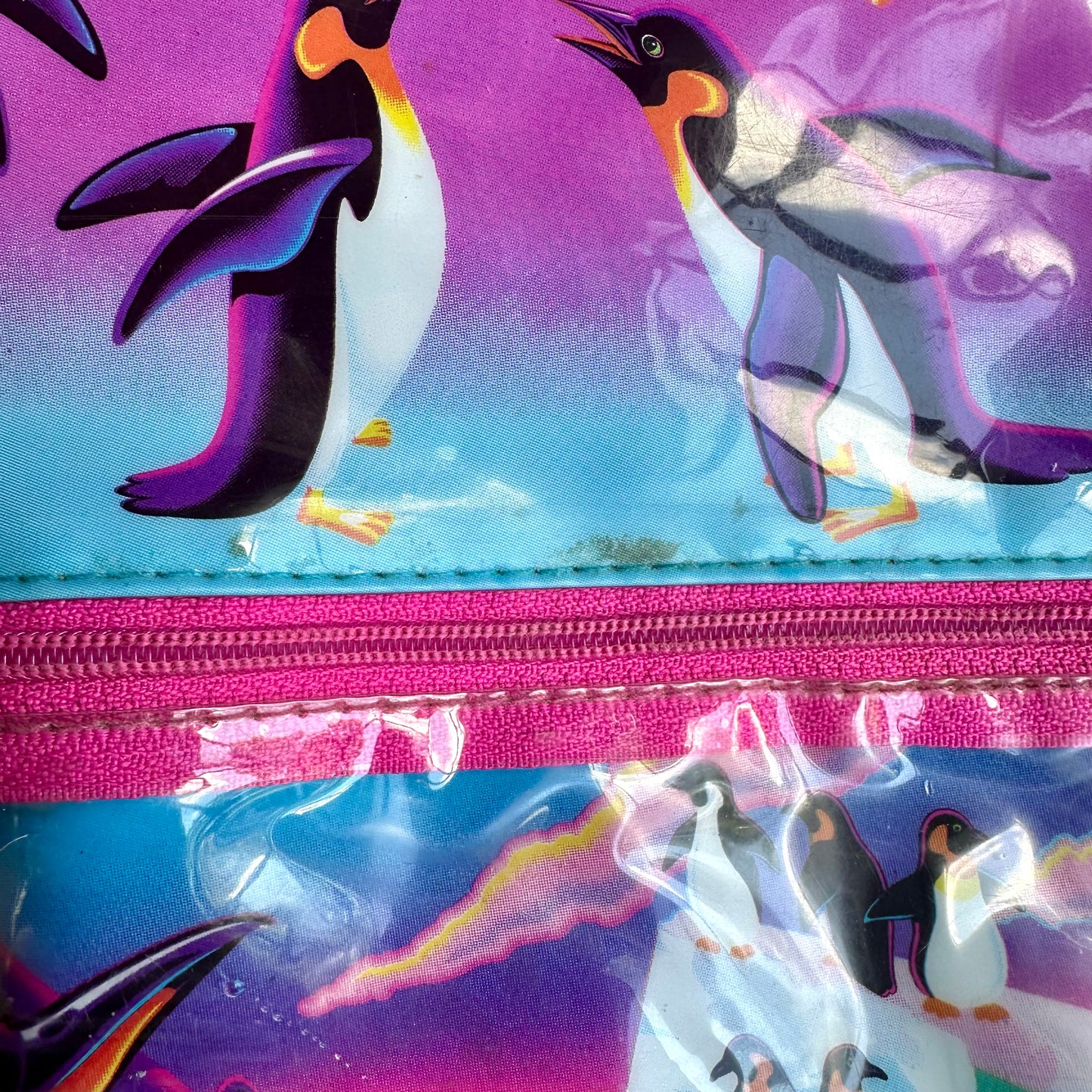 1990’s Lisa Frank Hugging Penguins Backpack
