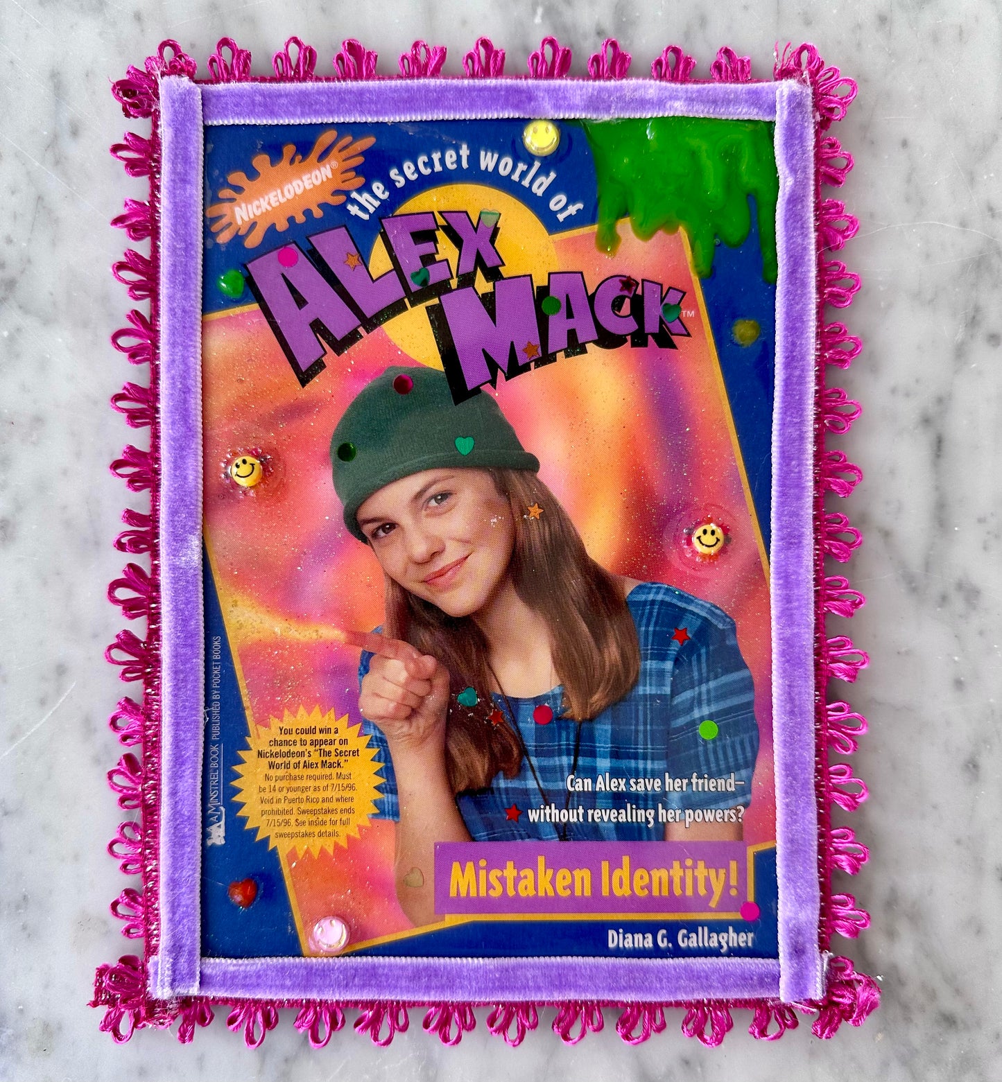 90’s Nickelodeon Alex Mack Book Resin Wall Art