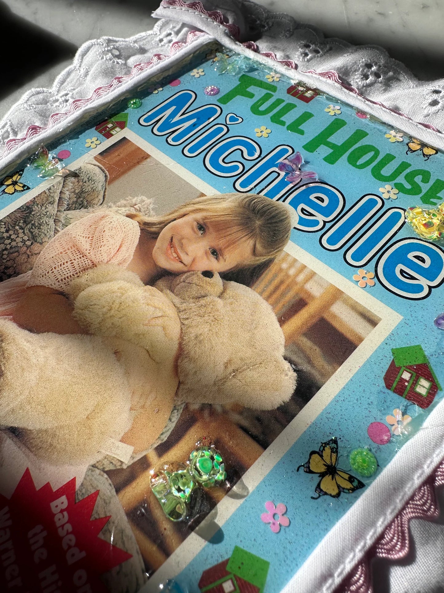 Vintage 90’s Full House Michelle Tanner Book Resin Wall Art