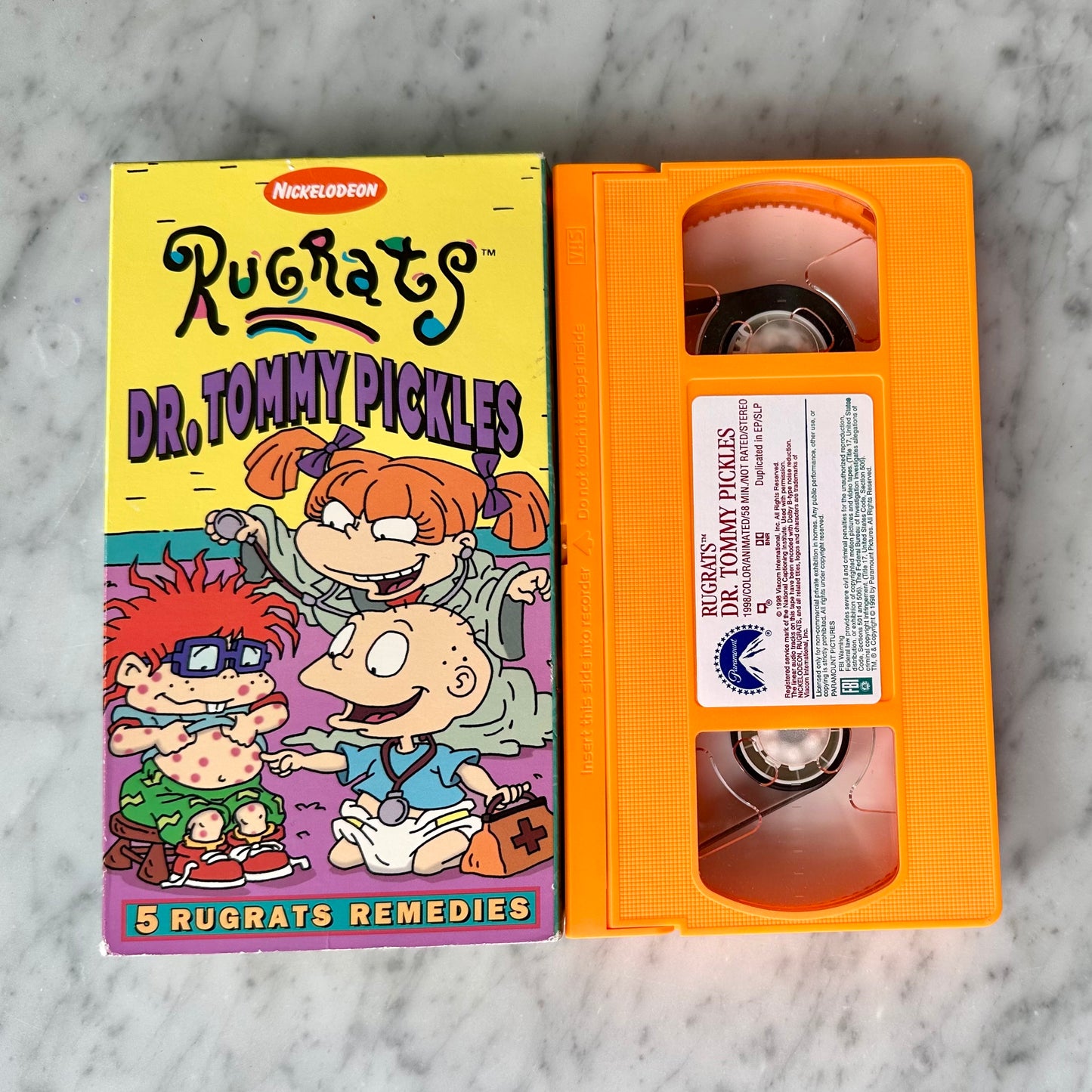 1998 Nickelodeon Rugrats “Dr. Tommy Pickles” VHS