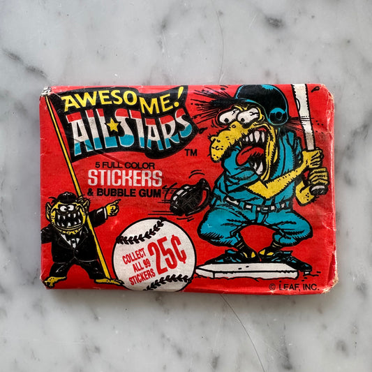 1988 Awesome All Stars Trading Card Pack