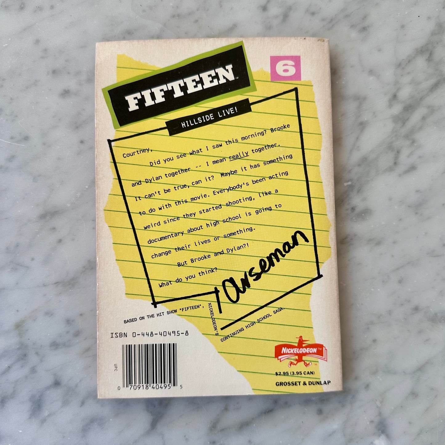 1991 Nickelodeon Fifteen Book #6