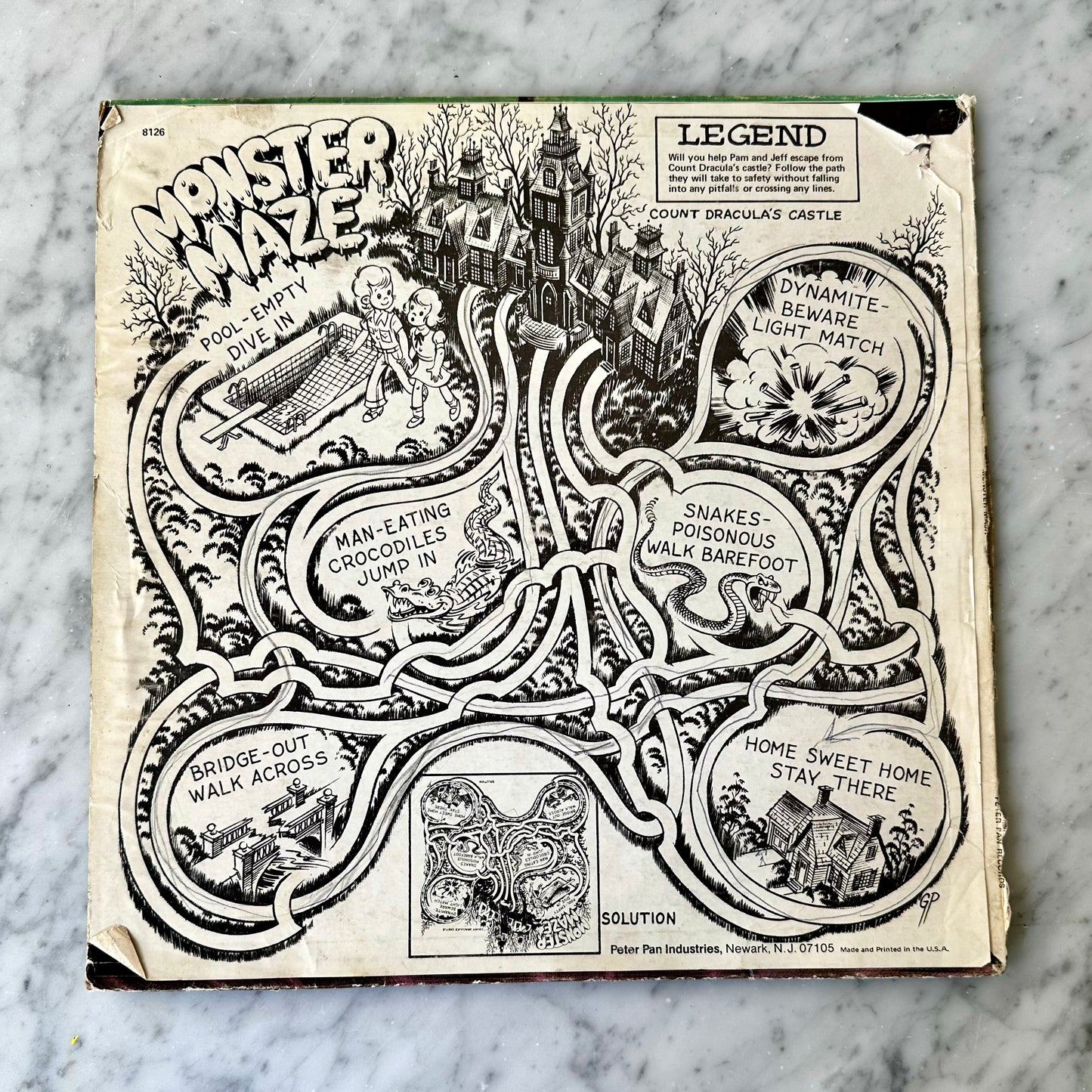 1977 Monster Mash Album DAMAGED