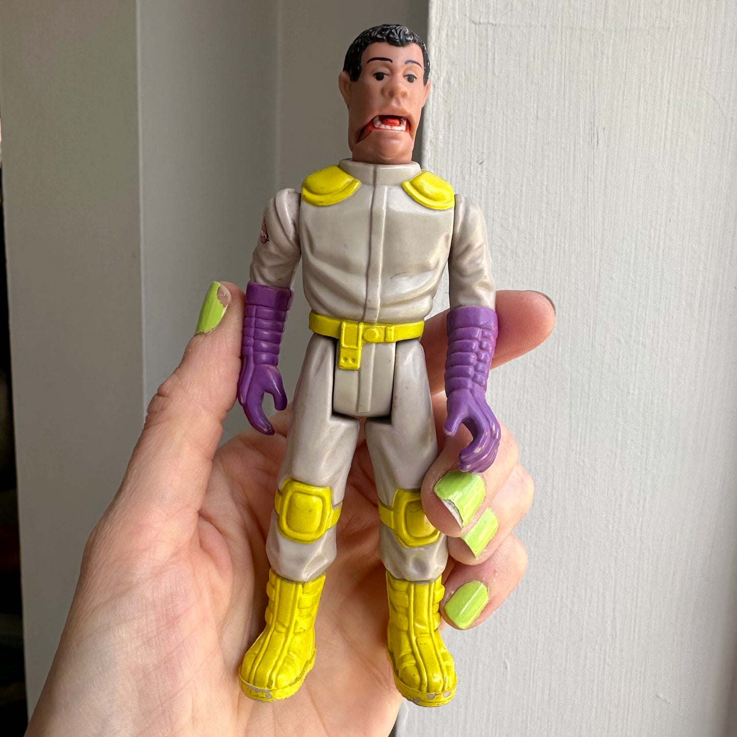1987 The Real Ghostbusters Fright Features Winston Action Figure