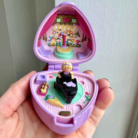 1991 Polly Pocket Perfect Piano Recital Ring Case