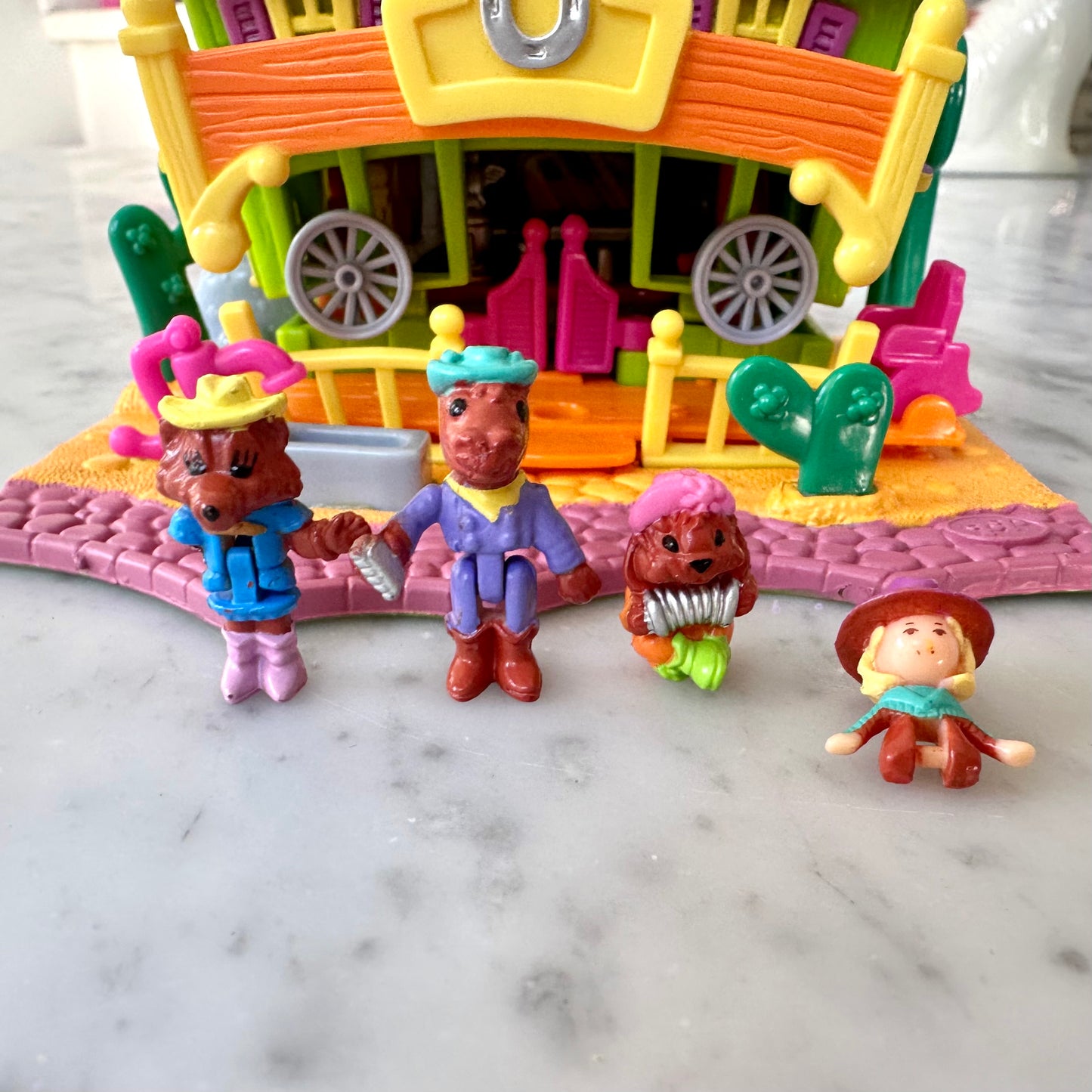 1994 Polly Pocket Light Up Horse House Playset