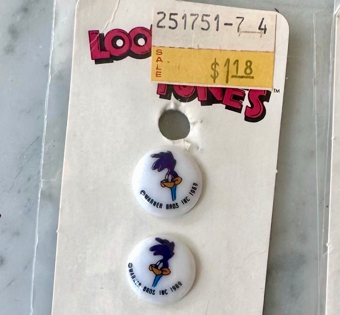 1989 Looney Tunes Buttons