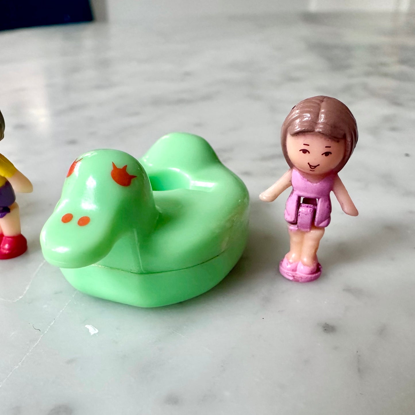 1990 Polly Pocket Bathtime Soap Dish Dolls