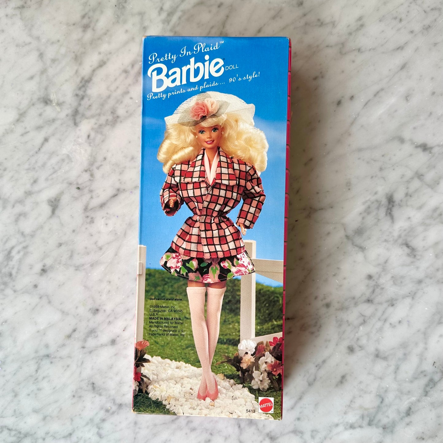 1992 Pretty In Plaid Barbie In Box