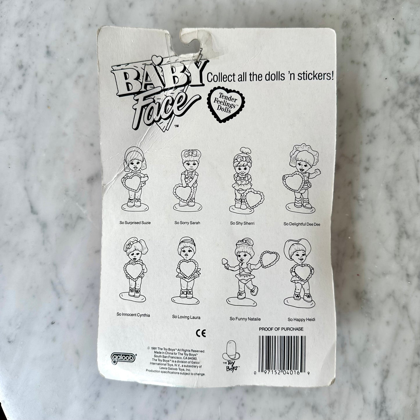 1991 Baby Face “So Delightful Dee Dee” Figure