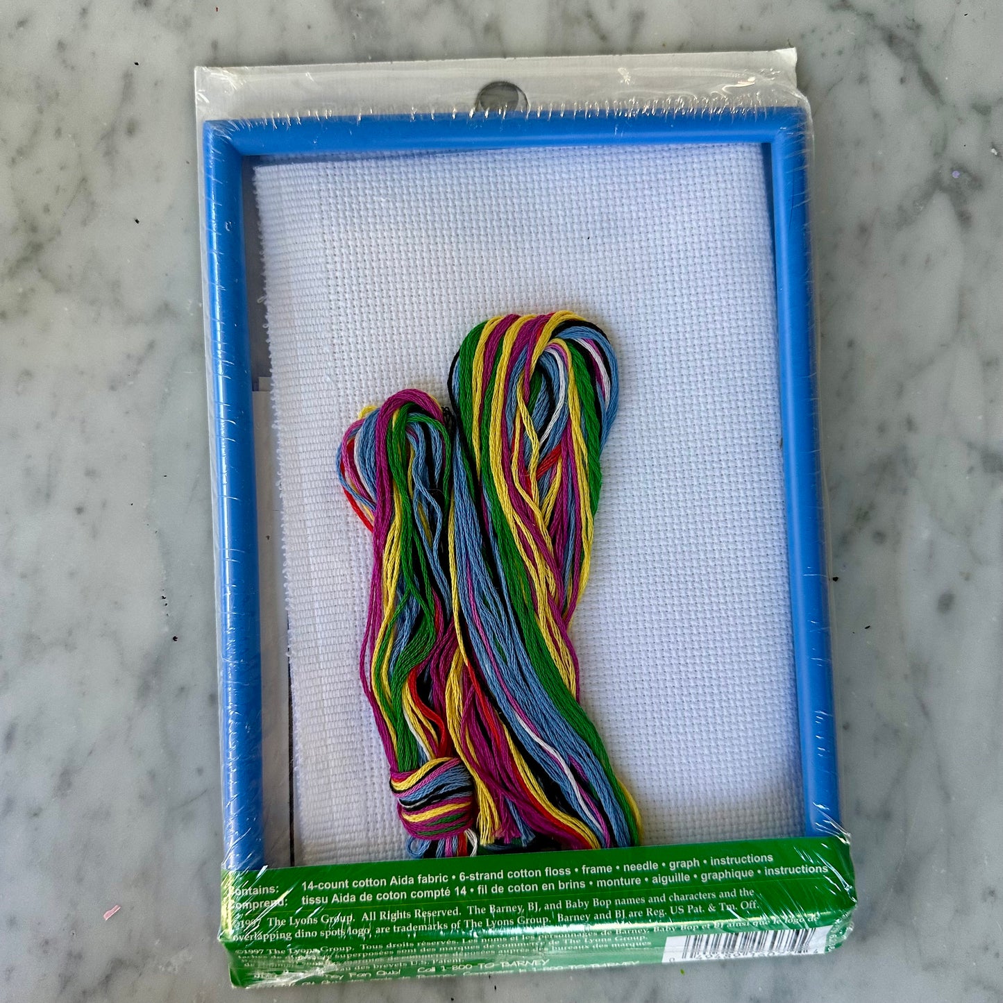 1997 Barney “Curtain Call” Cross Stitch