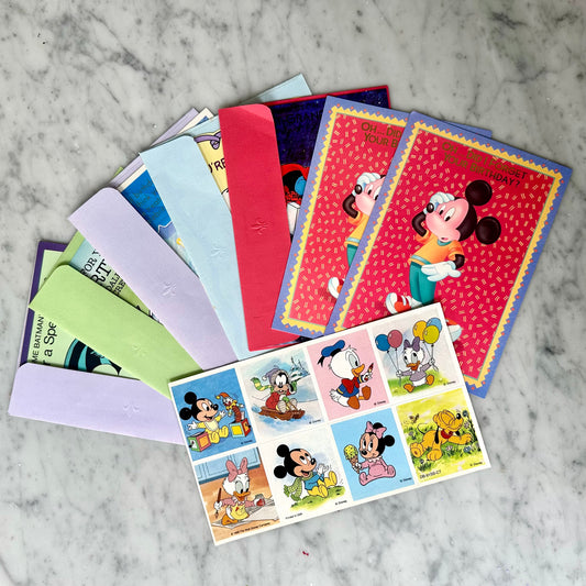 80’s Greeting Card and Sticker Lot