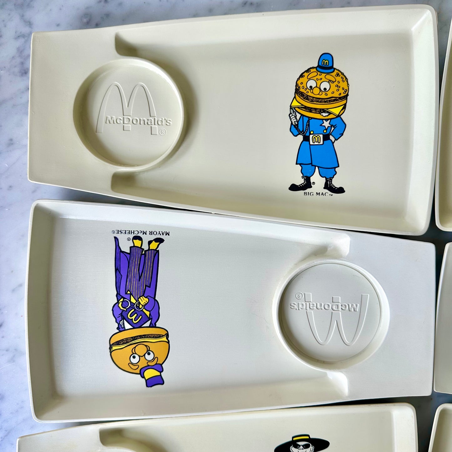 1970’s McDonald’s Happy Meal Kid Trays, Set of 6