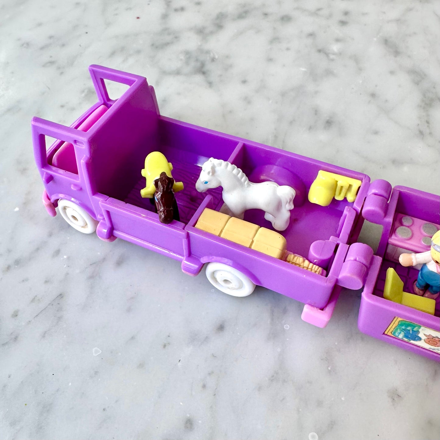 1994 Polly Pocket Stable on the Go Out n' About 100% Complete