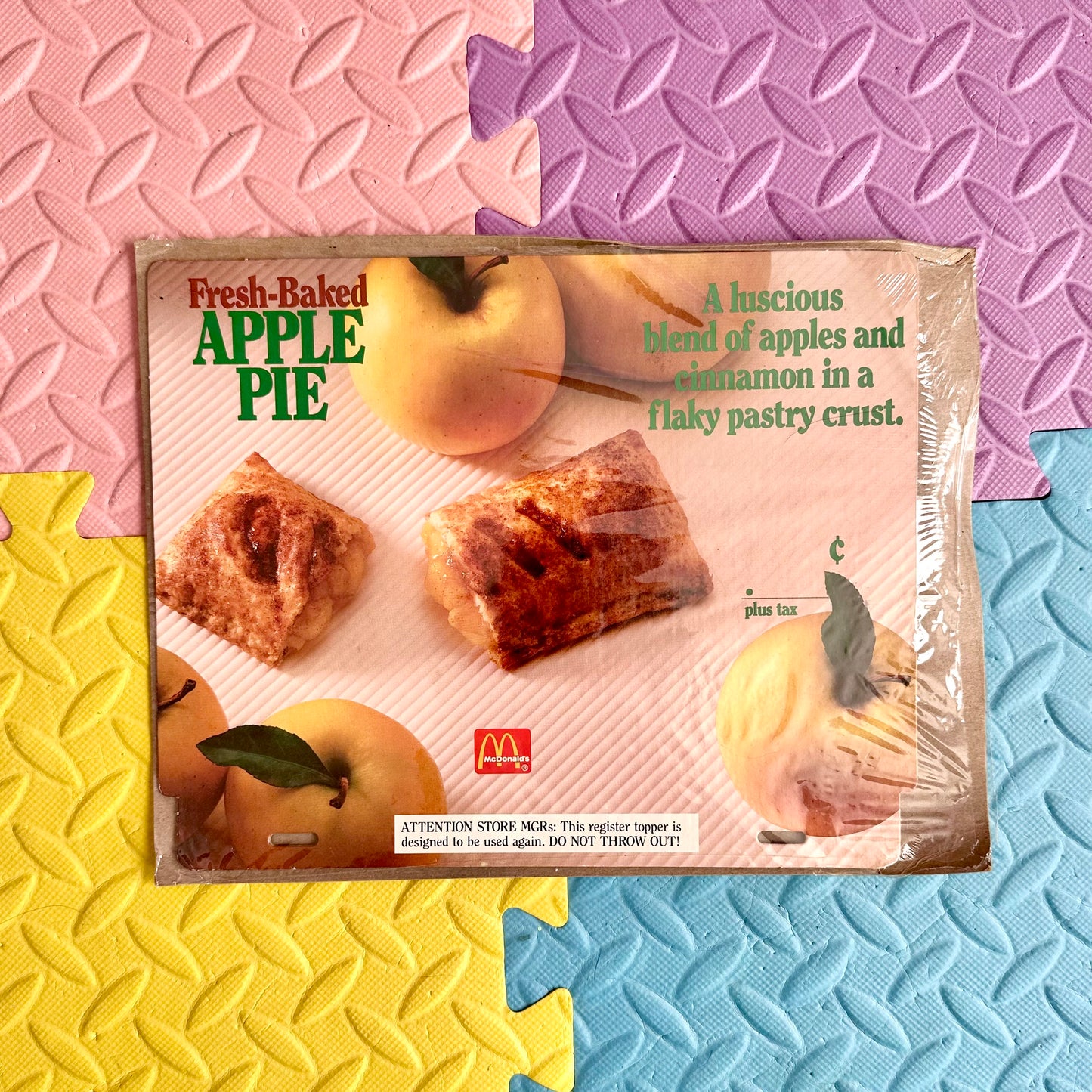 90’s McDonald’s Fresh Baked Apple Pie Display Promo