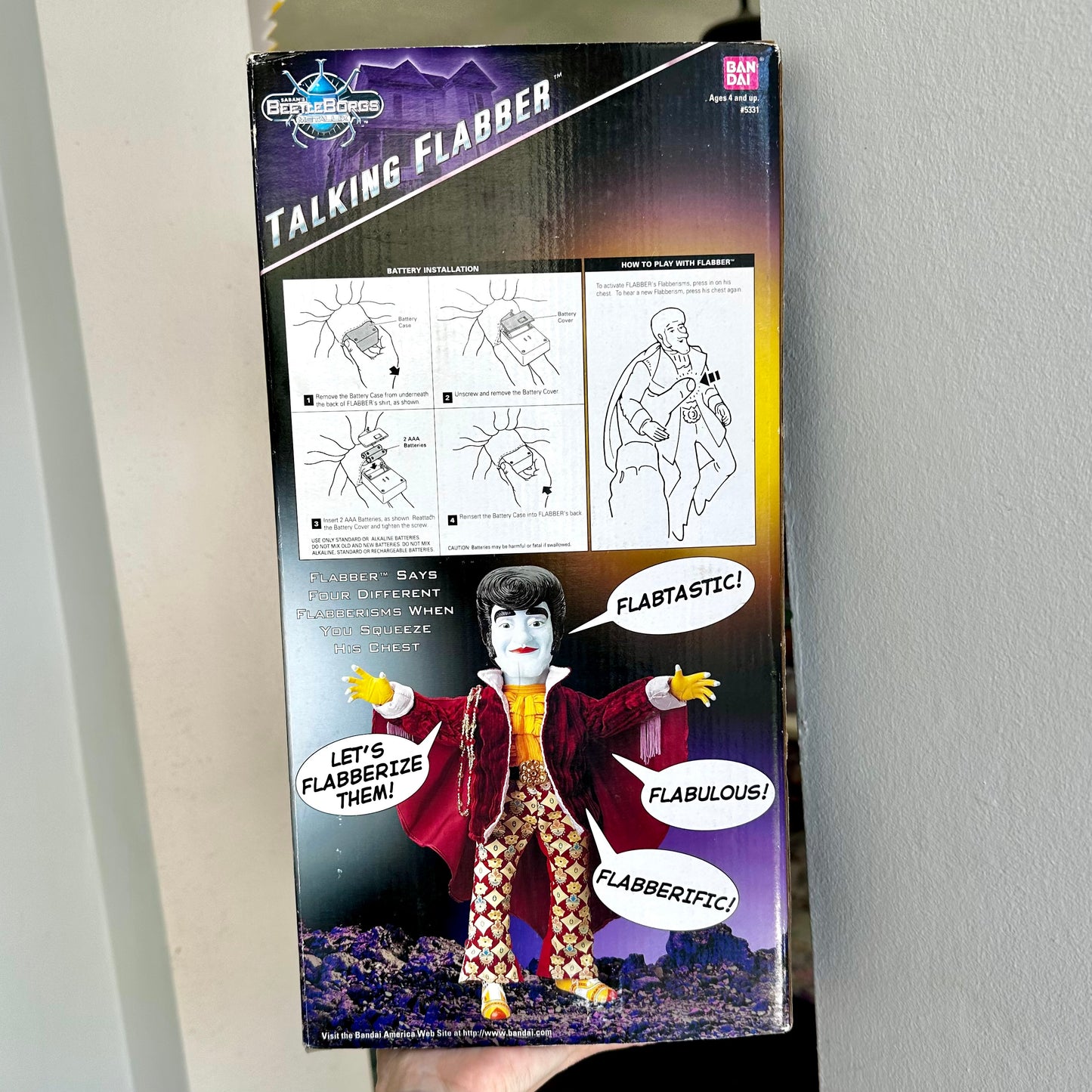 1997 “Big Bad Beetleborgs" Talking Flabber Doll *Read