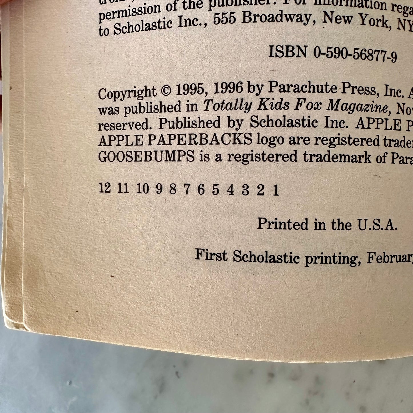 Goosebumps “Night of the Living Dummy 3” 1st Edition with Cards