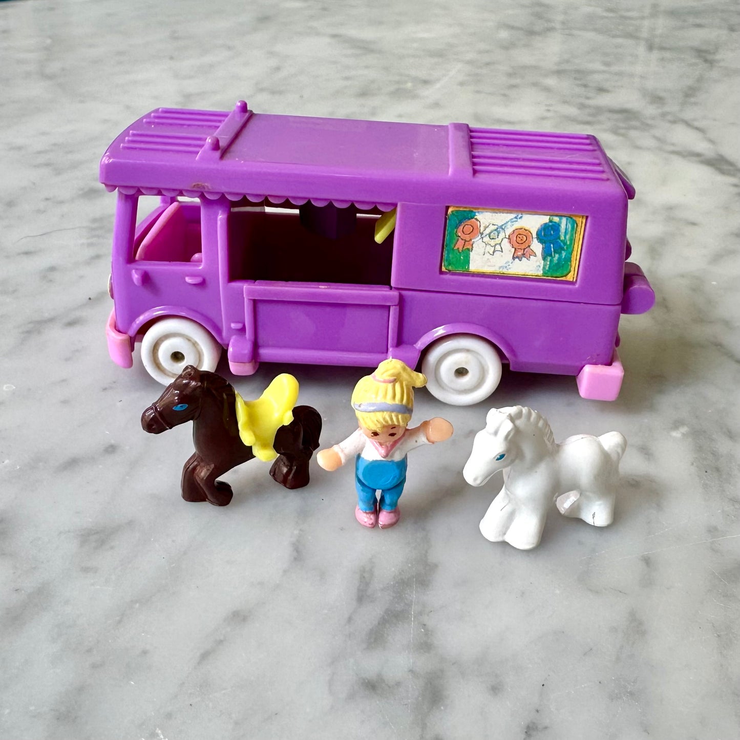 1994 Polly Pocket Stable on the Go Out n' About 100% Complete