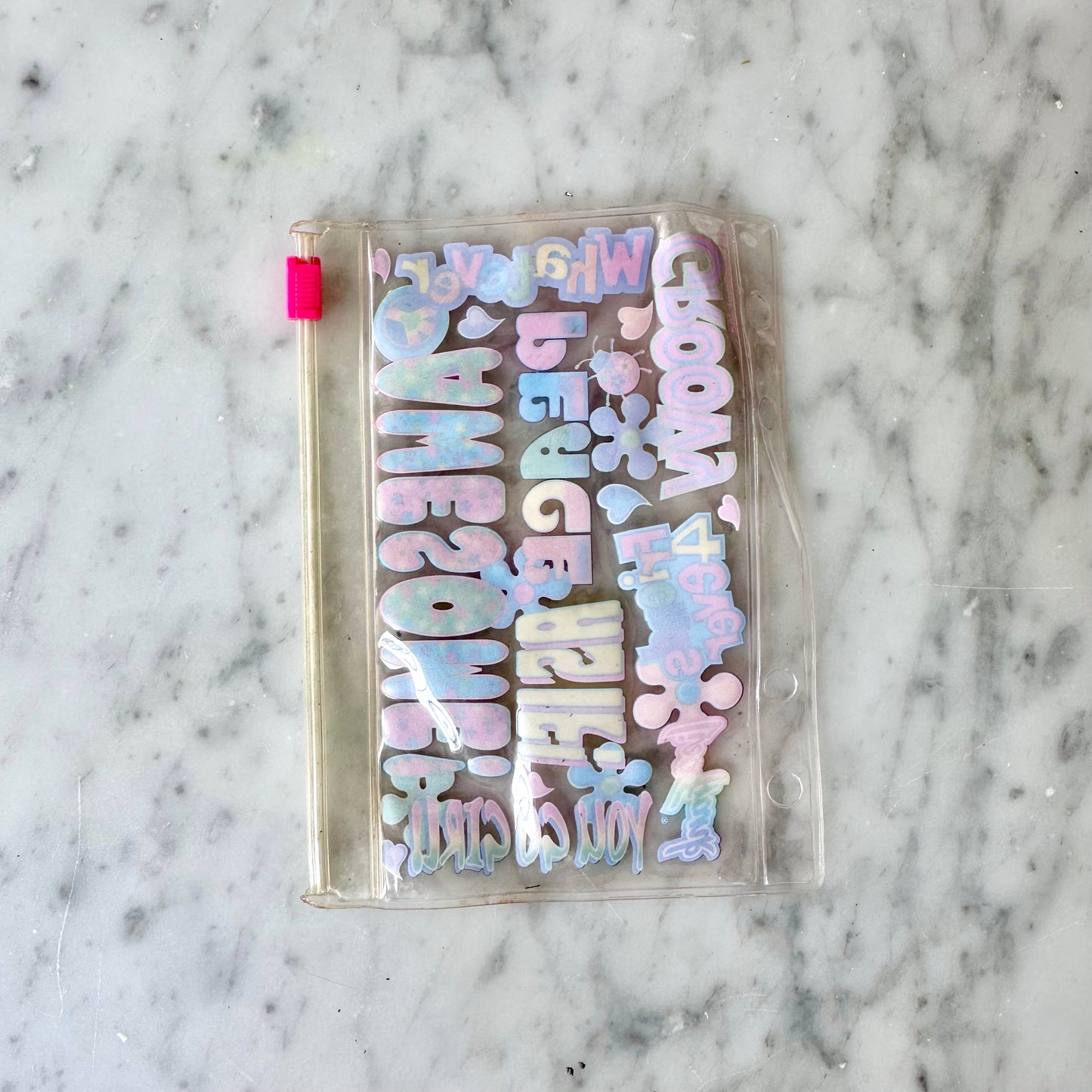 90’s Lisa Frank Mini Planner Zipper Pouch